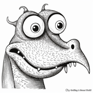 Imaginative Dragon Nose Coloring Pages 2
