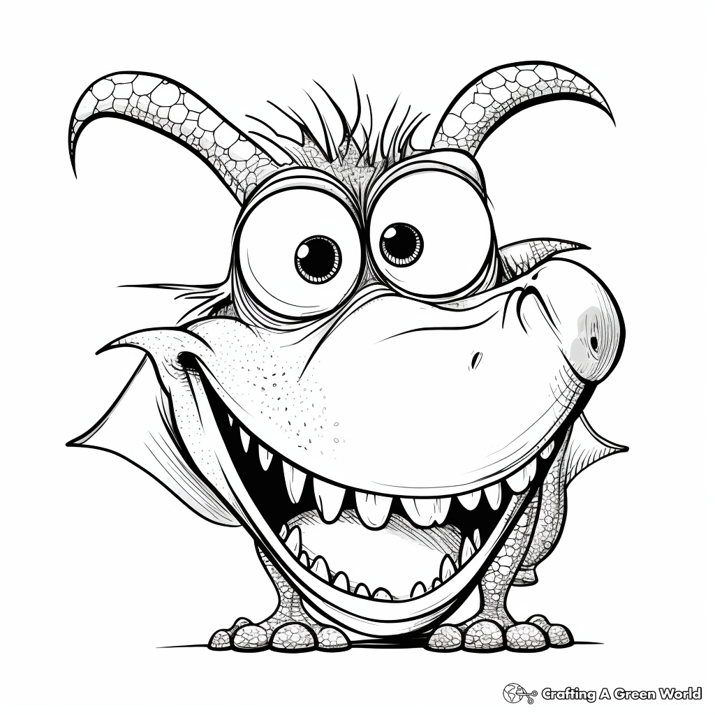 Imaginative Dragon Nose Coloring Pages 4