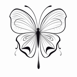 Imaginative Half Butterfly, Half Violet Coloring Pages 3
