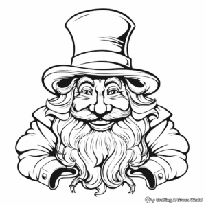 Imaginative Leprechaun Coloring Pages for Adults 1
