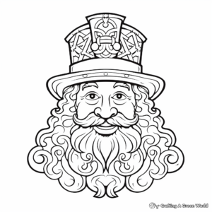 Imaginative Leprechaun Coloring Pages for Adults 3