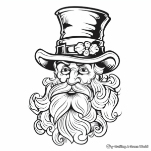 Imaginative Leprechaun Coloring Pages for Adults 4