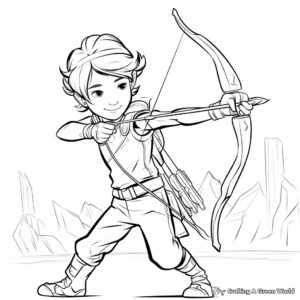 Impressive Archery in Summer Olympics Coloring Pages 3