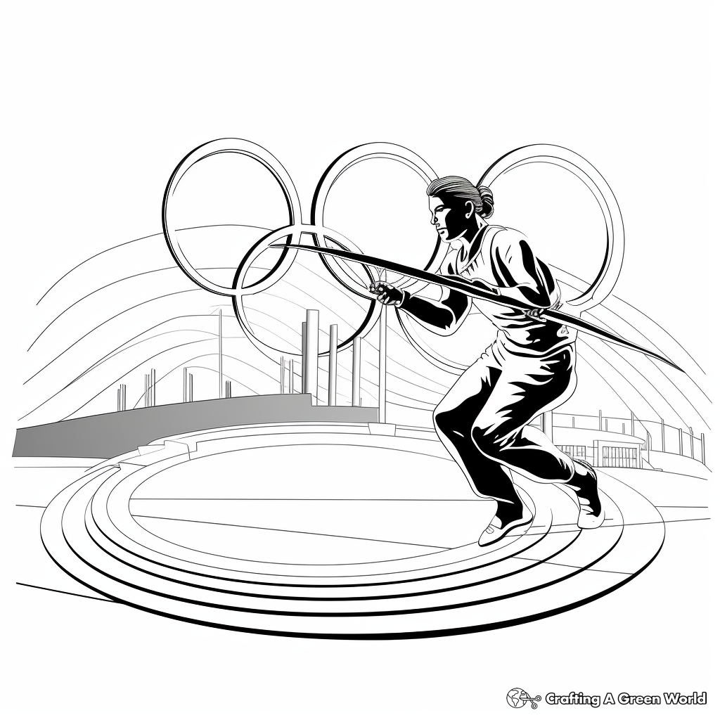 Impressive Archery in Summer Olympics Coloring Pages 4