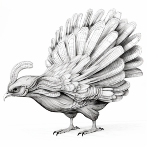 In-depth Turkey Anatomy Coloring Pages 2