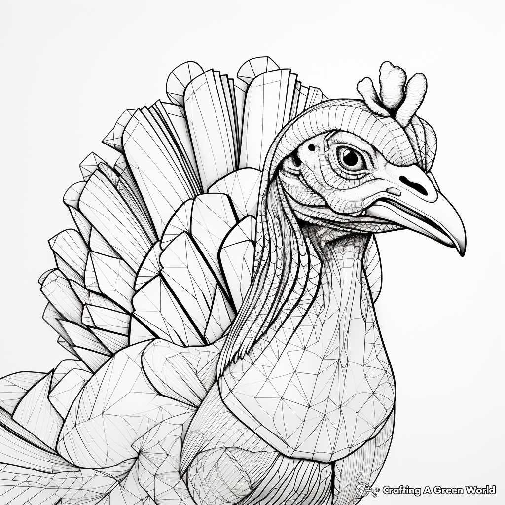 In-depth Turkey Anatomy Coloring Pages 3