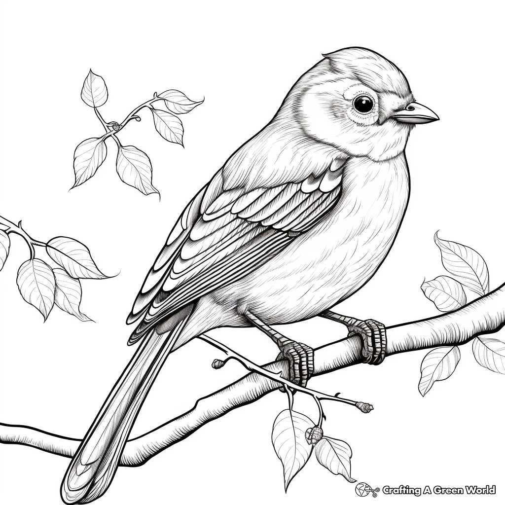 In the Wild: Coloring Pages of Birds in their Natural Habitats 3