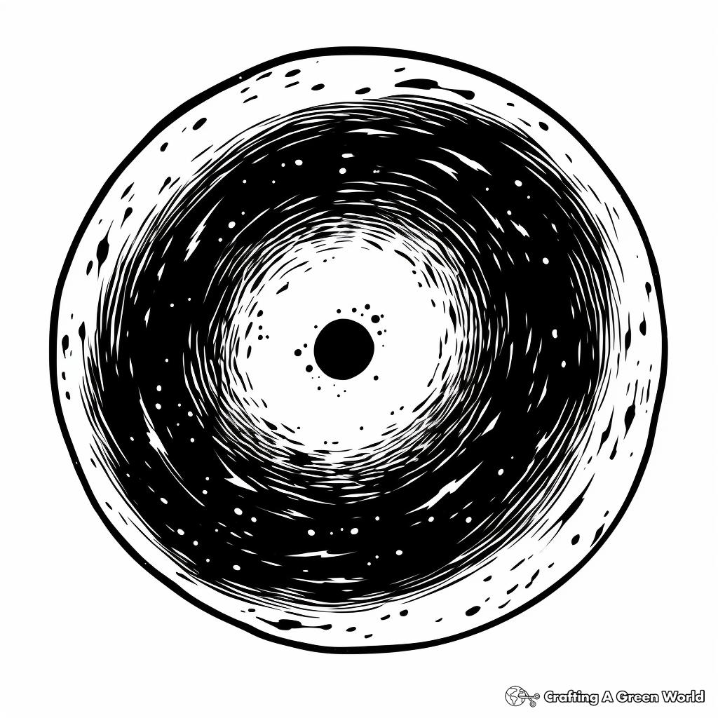 Incredible Quasar with Black Hole Coloring Pages 3