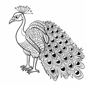 Indian Peacock Coloring Pages for Creativity 3
