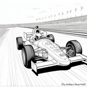 Indianapolis 500 Race Car Coloring Pages for Enthusiasts 2
