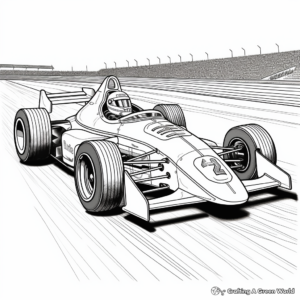 Indianapolis 500 Race Car Coloring Pages for Enthusiasts 4