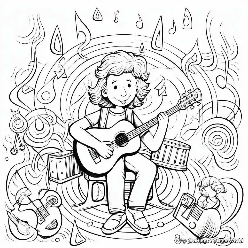 Indie Music Concert Coloring Pages 1