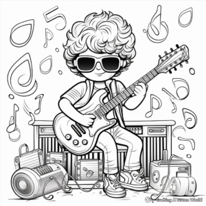 Indie Music Concert Coloring Pages 2