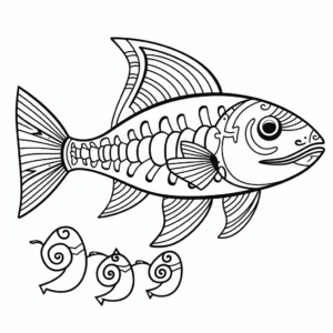 Indigenous Amazonian Catfish Coloring Pages 1
