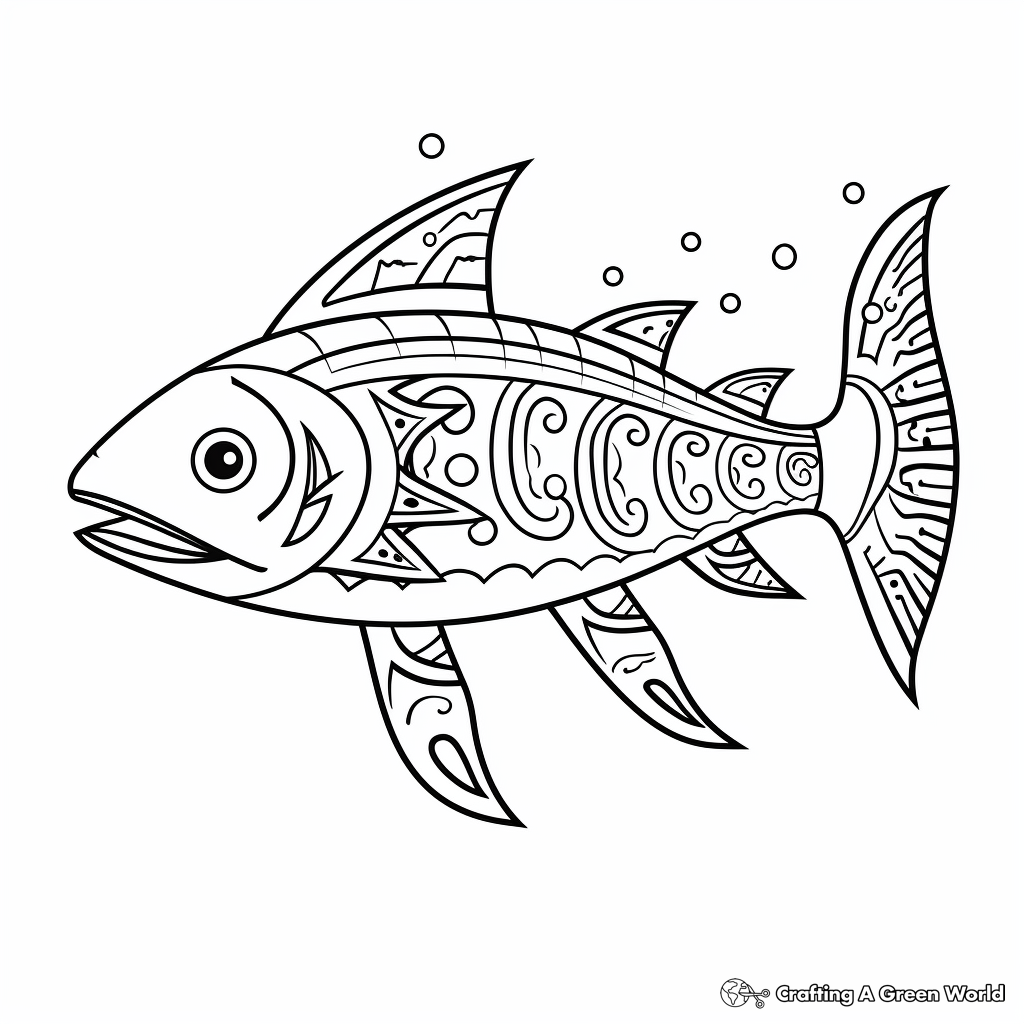 Indigenous Amazonian Catfish Coloring Pages 2