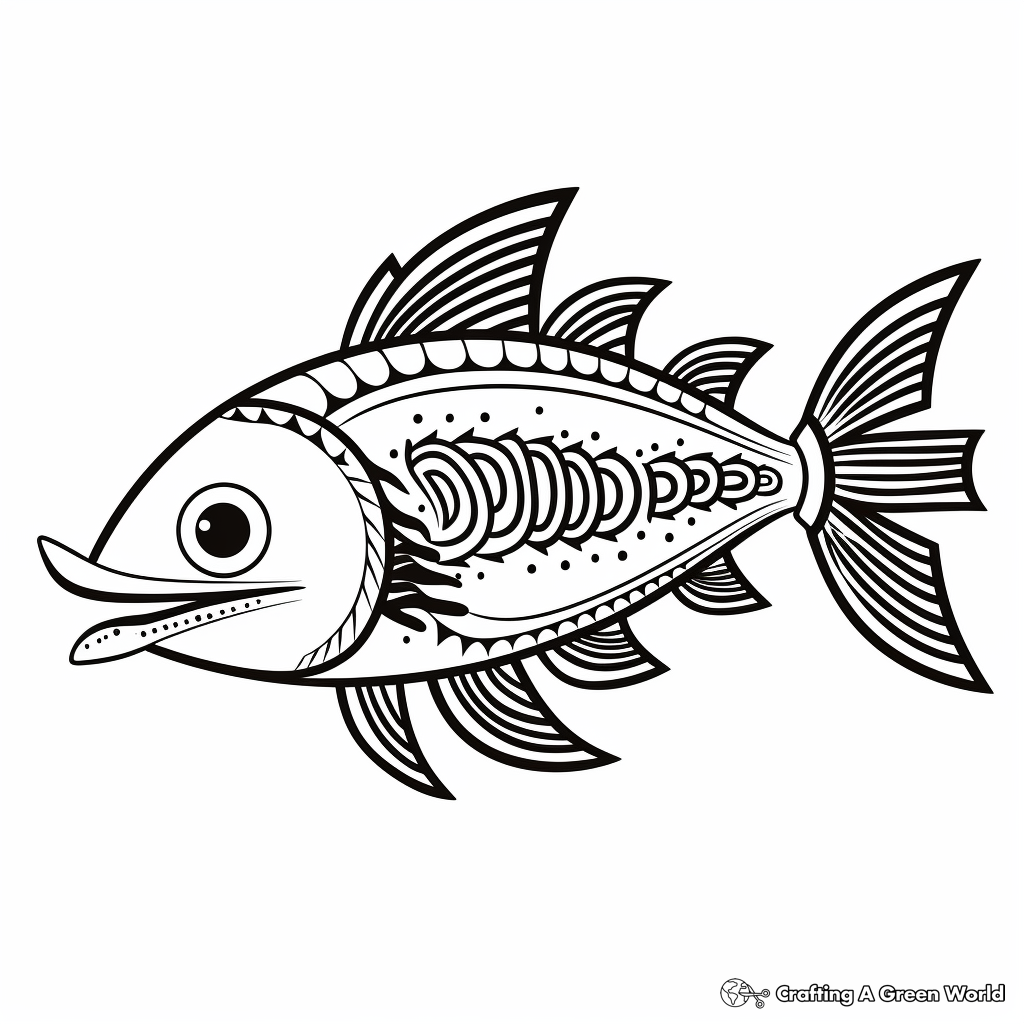 Indigenous Amazonian Catfish Coloring Pages 3