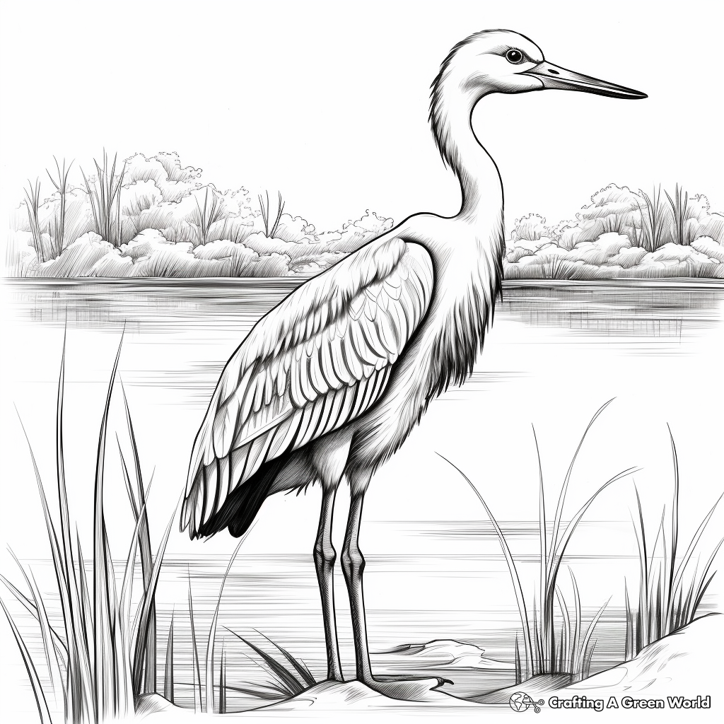 Informative Blue Heron Anatomy Coloring Pages 2