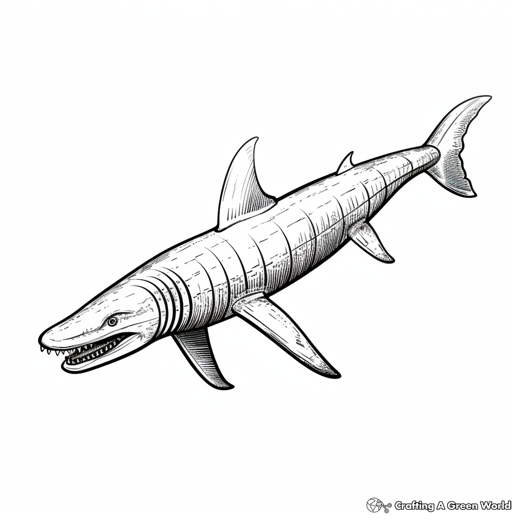 Informative Kronosaurus Coloring Pages with Facts 3