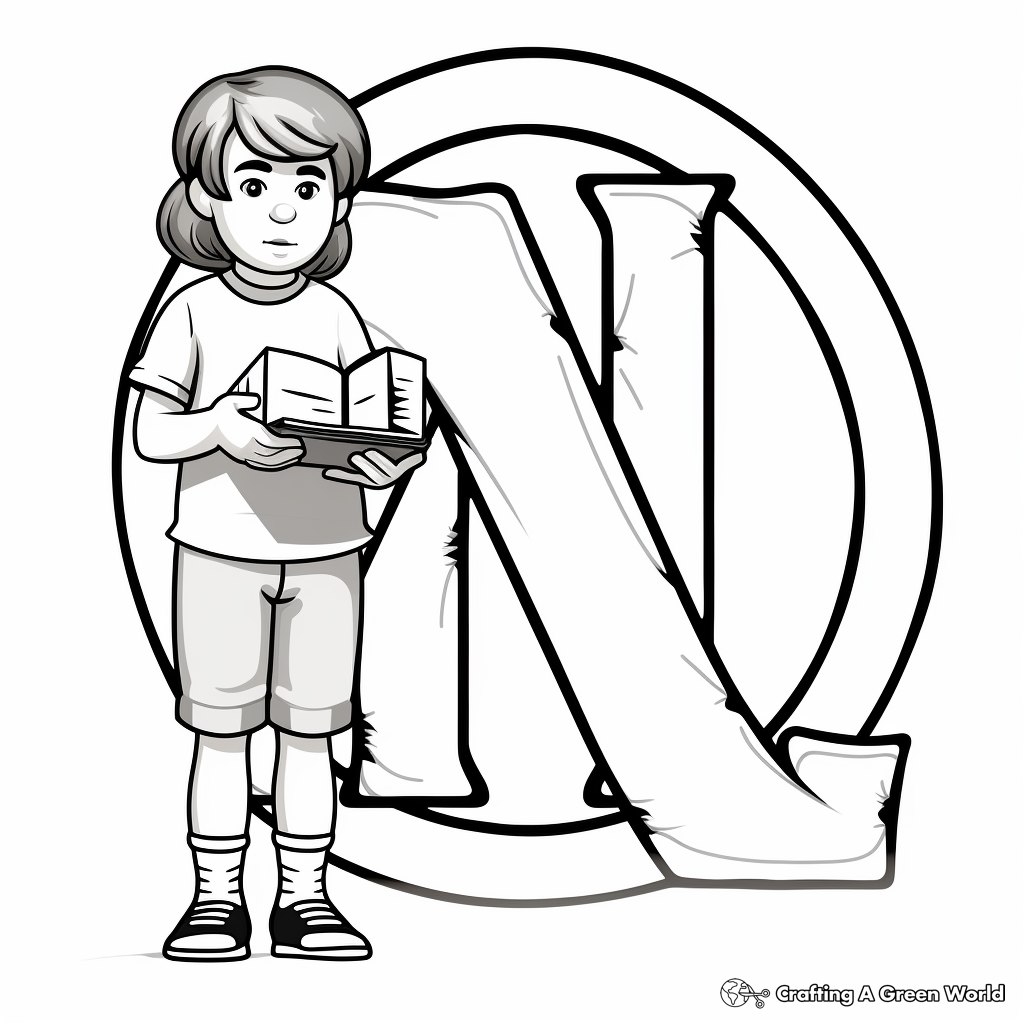Initial Letter N Coloring Pages for Preschoolers 3