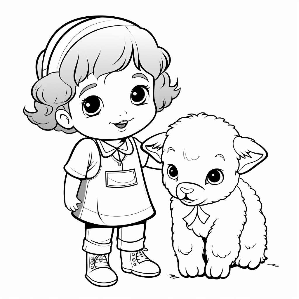Innocent Lamb Coloring Pages 3