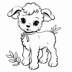 Innocent Lamb Coloring Pages 4