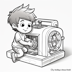 Innovative 3D Printer Coloring Pages 3