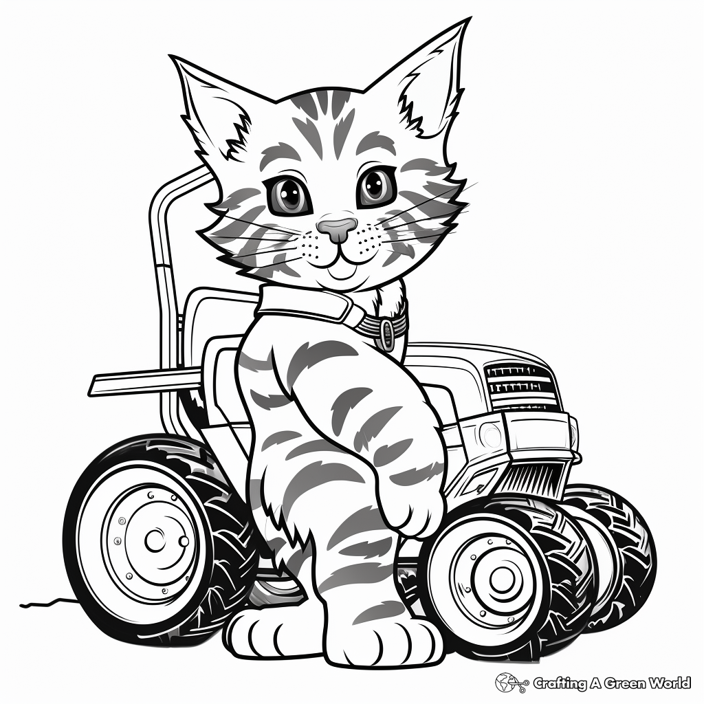 Innovative Bobcat Machinery Coloring Pages 1