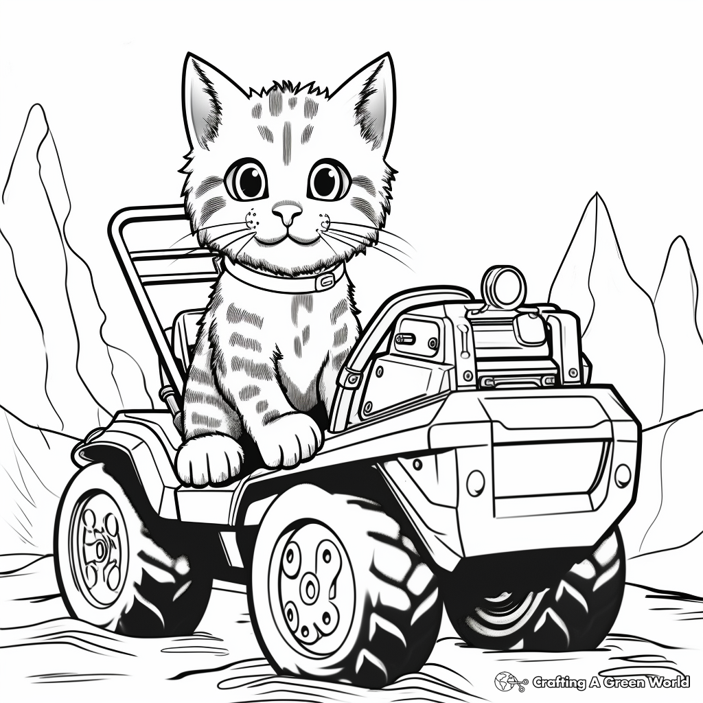 Innovative Bobcat Machinery Coloring Pages 3