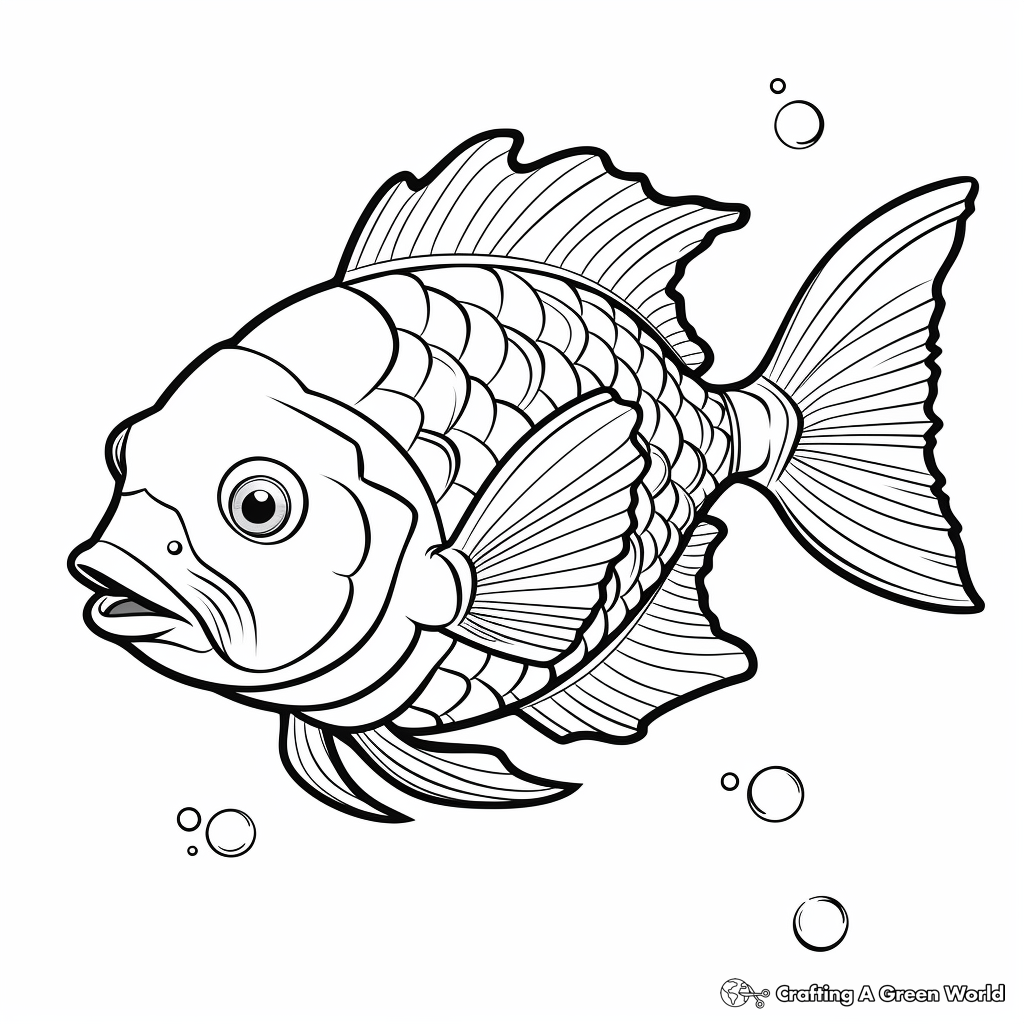 Innovative Longear Sunfish Coloring Pages 2