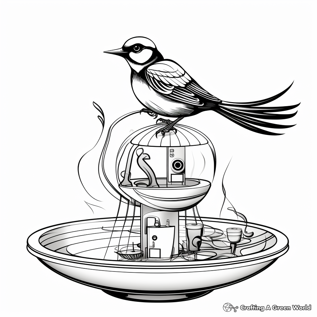 Innovative Orb Bird Feeder Coloring Pages 2