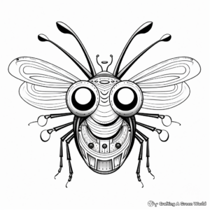 Insect Head Coloring Pages for Bug Enthusiasts 4