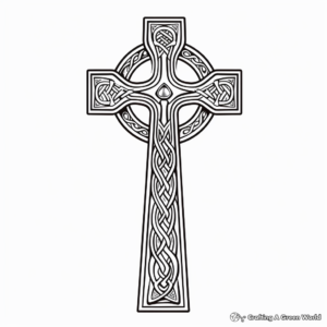 Inspirational Celtic Cross Coloring Pages 1