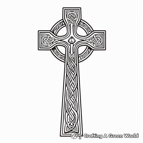 Inspirational Celtic Cross Coloring Pages 1