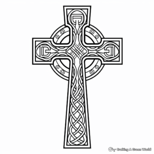 Inspirational Celtic Cross Coloring Pages 2