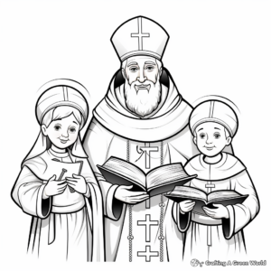 Inspirational Papal Saints Coloring Pages 3