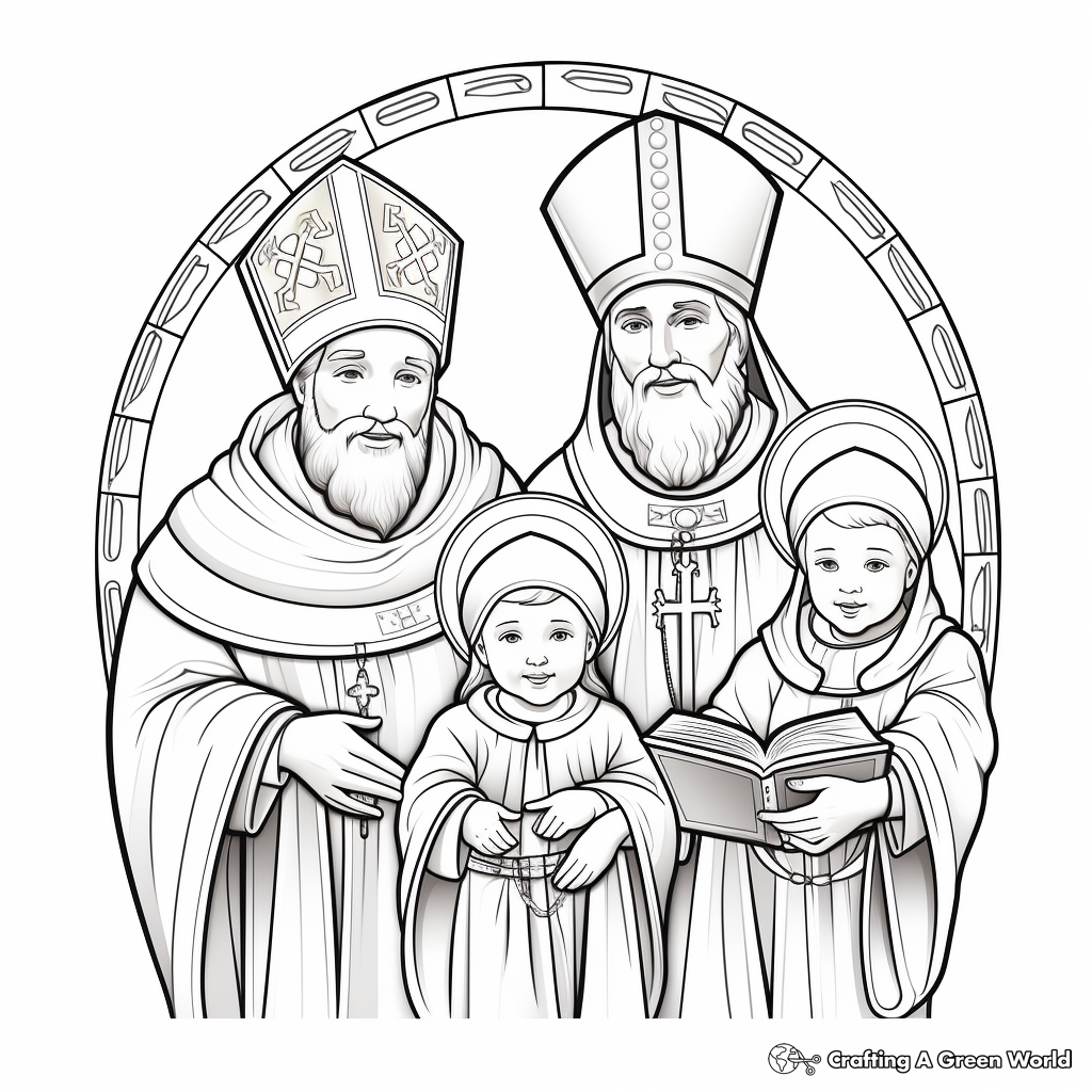 Inspirational Papal Saints Coloring Pages 4
