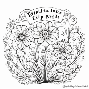 Inspirational Quote Coloring Pages for Stress Relief 3