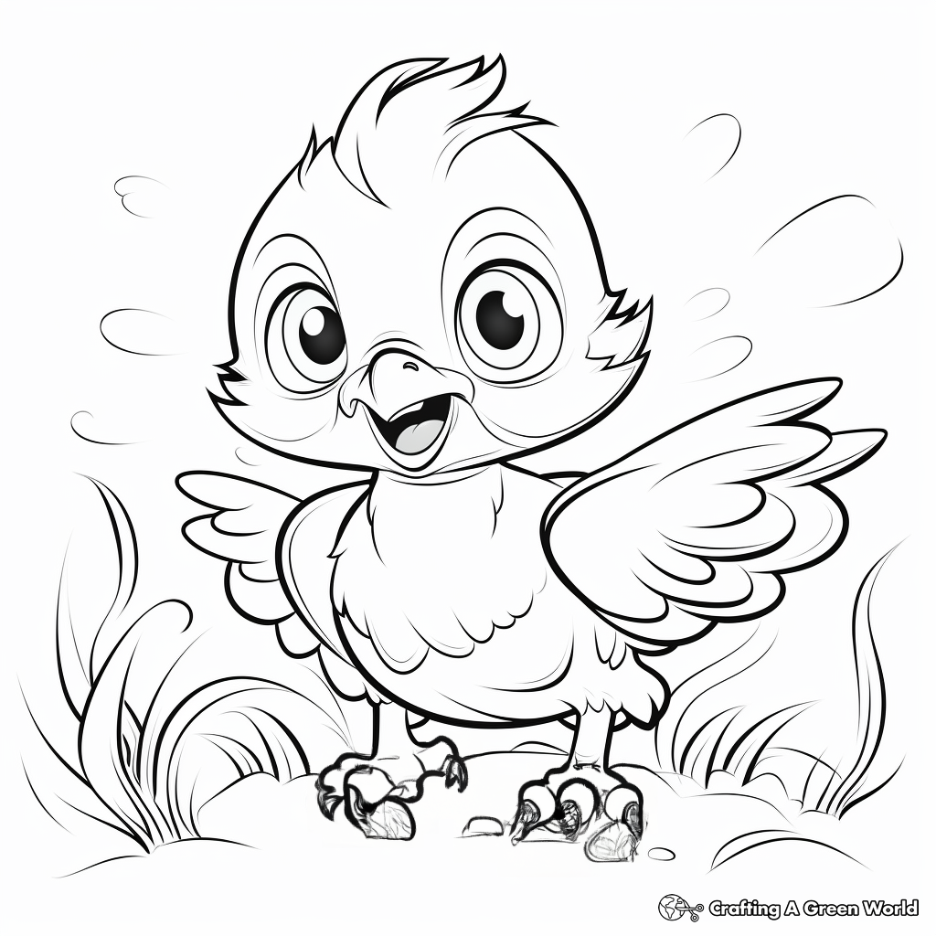 Inspiring Eaglet Coloring Pages 2