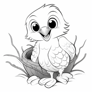 Inspiring Eaglet Coloring Pages 4
