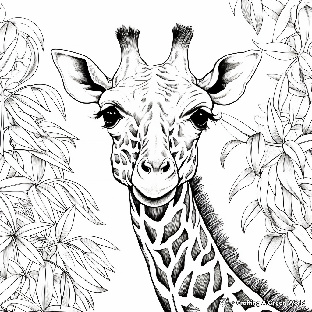 Inspiring Giraffe Quote Coloring Pages for Motivation 2