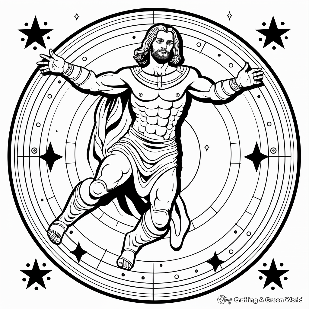 Inspiring Hercules Constellation Coloring Pages 2