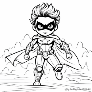Inspiring Superhero Coloring Pages for Kids 1