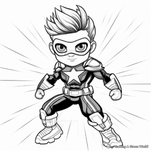 Inspiring Superhero Coloring Pages for Kids 2