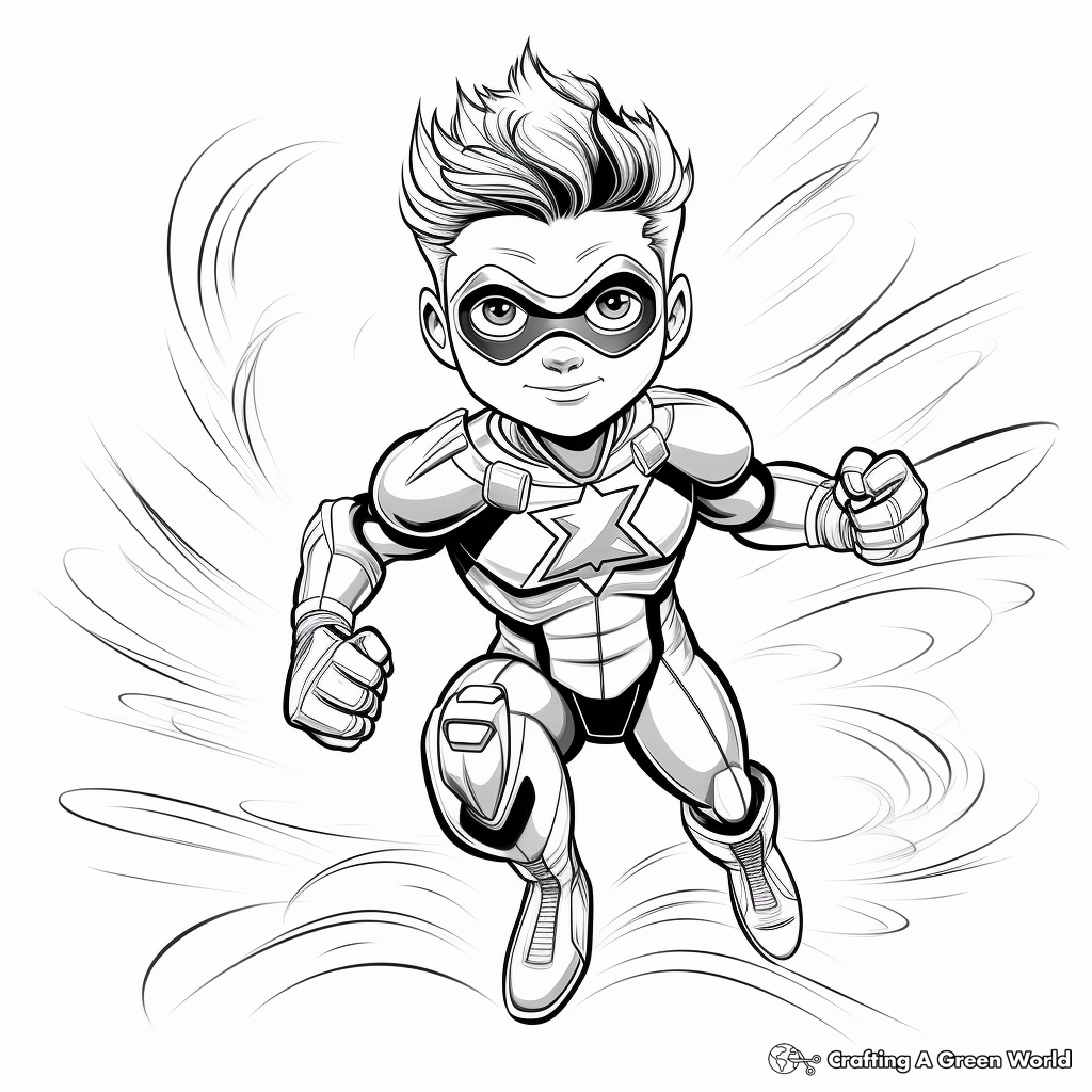 Inspiring Superhero Coloring Pages for Kids 3