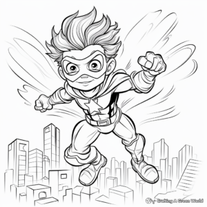 Inspiring Superhero Coloring Pages for Kids 4