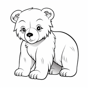 Intense Marsican Brown Bear Coloring Pages 3
