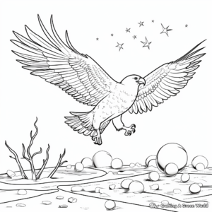 Interactive American Eagle Life Cycle Coloring Pages 3