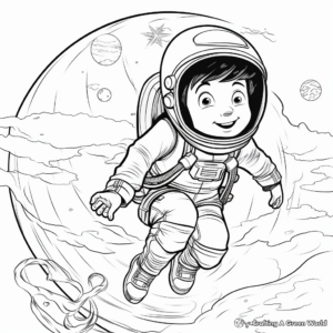 Interactive Anti-Gravity Experience Coloring Pages 1