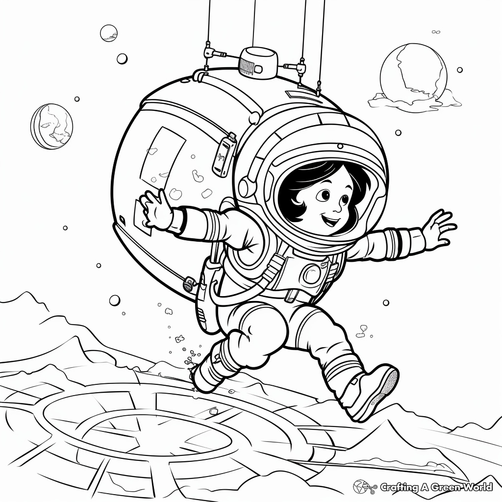 Interactive Anti-Gravity Experience Coloring Pages 4
