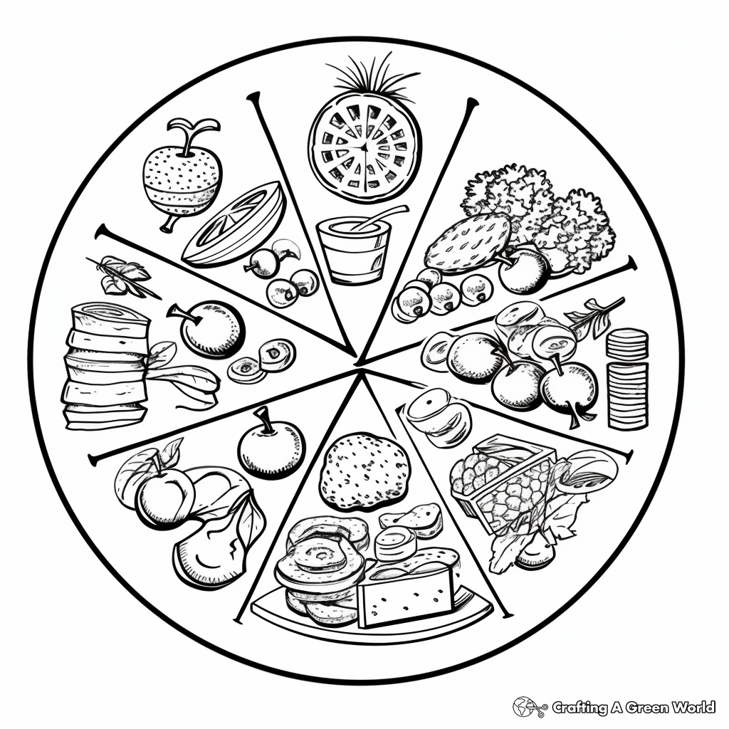 Interactive Balanced Diet Coloring Pages 4